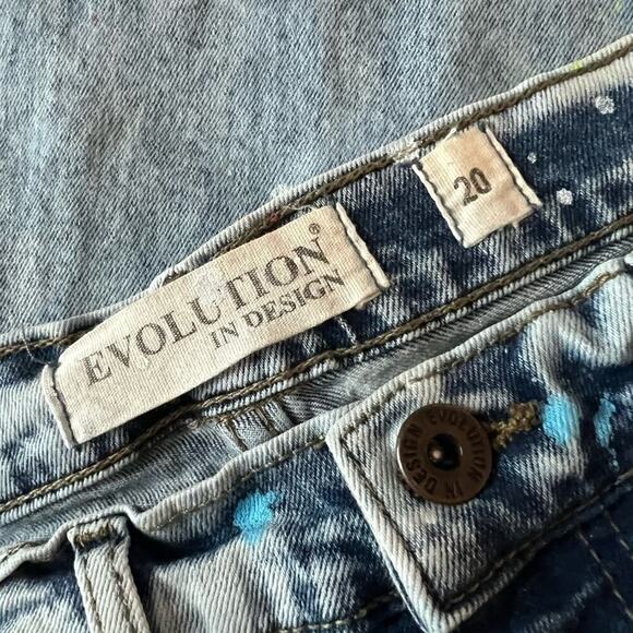 Evolution of Design Woman’s Paint Slattered Cropped Pants- Size 20 - Picture 5 of 6